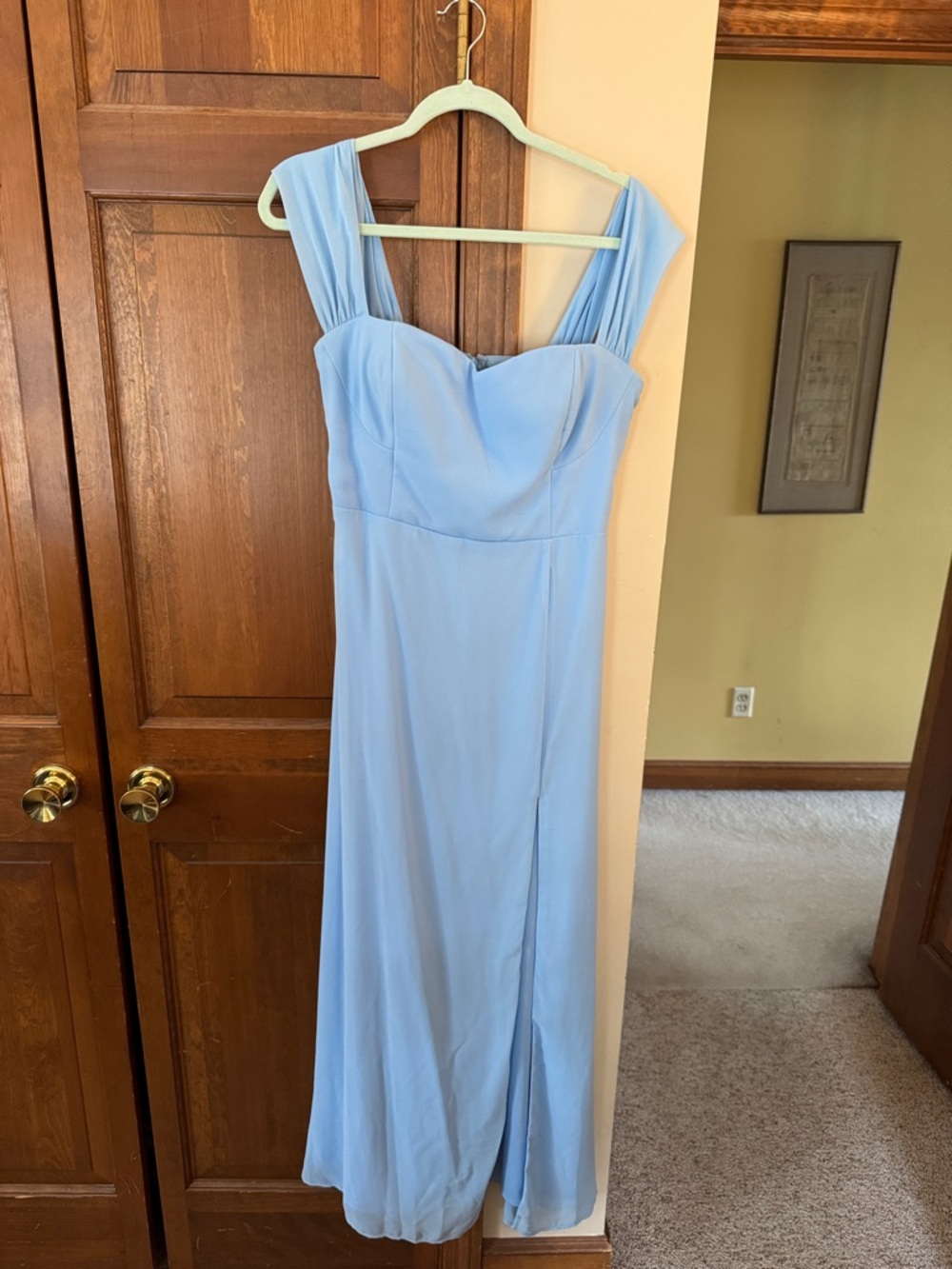Lulus Light Blue Women’s Dress with Sweetheart Neckline - size L